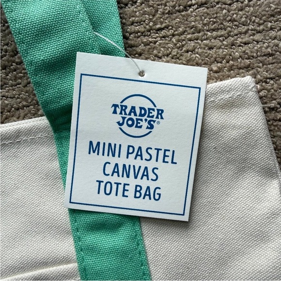 Trader Joe's Canvas Mini Tote
PASTEL GREEN - NWT, Limited
Edition - Picture 3 of 4